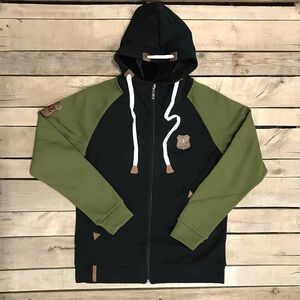 Minnesota Chicks Black and Green Hoodie Zip Up